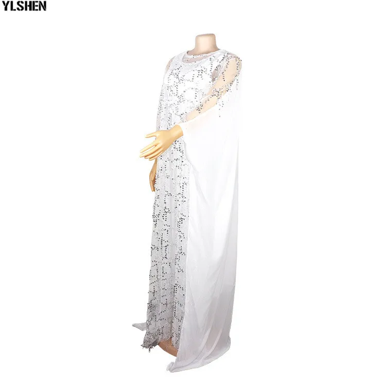 Dashiki African Dresses For Women Clothes 2019 Africa Clothing Muslim Long Dress High Quality Sequins Robe Party African Dress 12