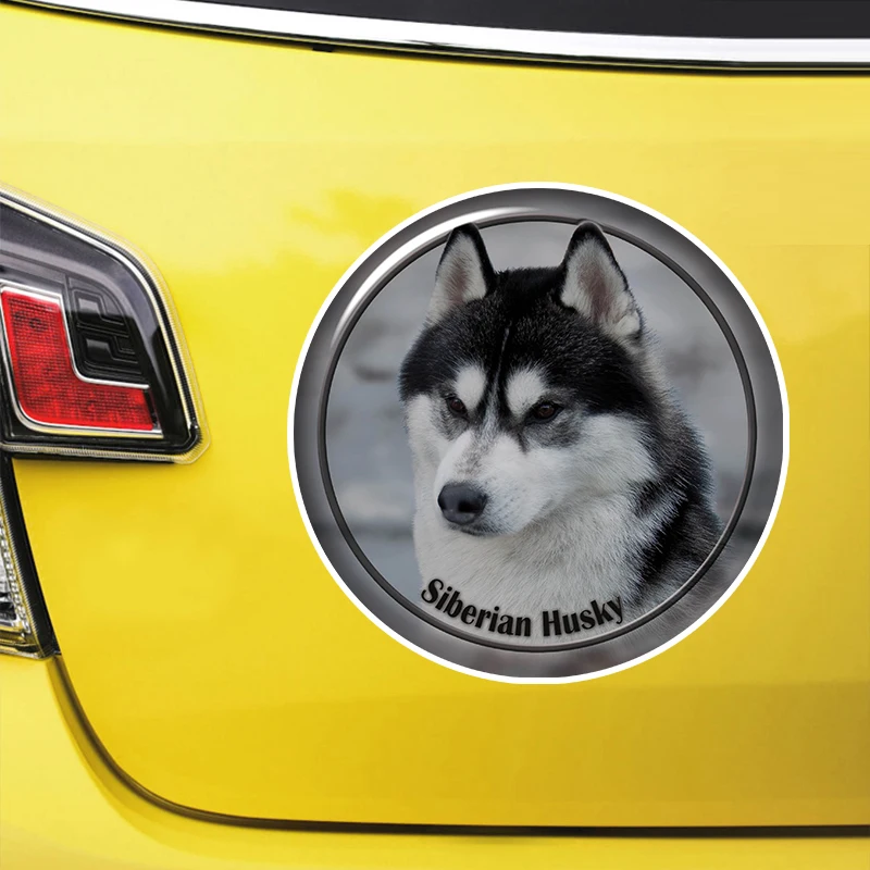 

Siberian Husky Self-adhesive Decal Car Sticker Waterproof Auto Decors on Bumper Rear Window Laptop #S60954
