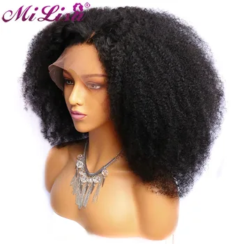 

Brazilian Afro Kinky Curly Wigs Pre Plucked with Baby Hair Curly Lace Front Human Hair Wigs For Black Women Kinky Curly Wig Remy