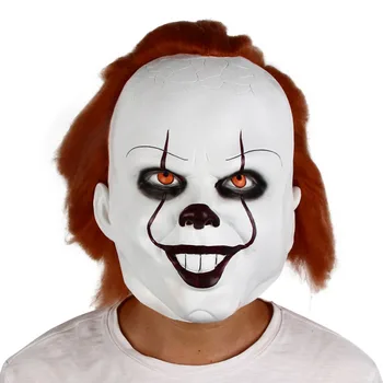 

Movie Clown Mask Scary Joker Halloween Cosplay Costume Props