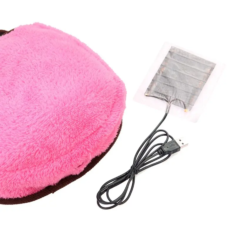 Прекрасный USB с подогревом коврик для мыши Коврик для мыши мягкая плюшевая грелка для рук напульсник