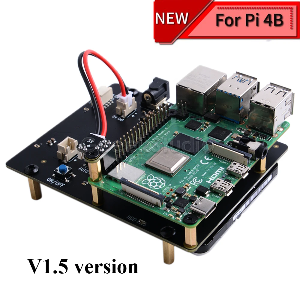  Neue Version Raspberry X825 25 zoll SATA HDD/SSD Lagerung Expansion Board für Raspberry Pi 4B (4 Mo