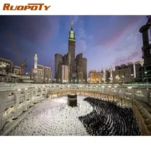 RUOPOTY Painting By Numbers Sky and Build Drawing On Canvas HandPainted For Adults Picture By Number Landscape Home Decoration G