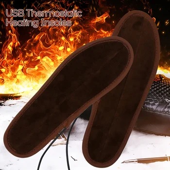 

Outdoor Sports Portable USB Heating Insoles Electric Foot Warmer Washable Charge Support Clipping Heating Insoles With Cell Case