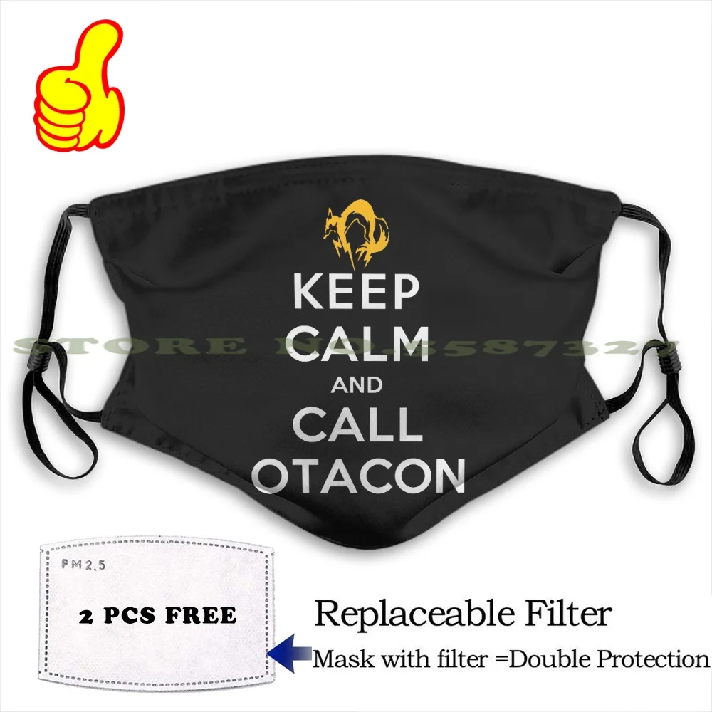 Keep Calm And Call Otacon полулицевая сторона для мужчин и женщин Diy Маски Mgs металлическая