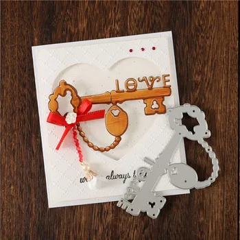 

DiyArts Lock Opener Cutting Dies New 2020 Love Key Metal Dies For Card Making Scrapbooking Embossing Die Cuts Stencil Crafts