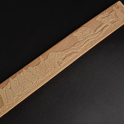 천연 엠보싱 DIY 반가공 가죽 벨트 스트립, 버클 벨트 없는 순수 천연 가죽, 식물성 무두질 가죽, 신제품