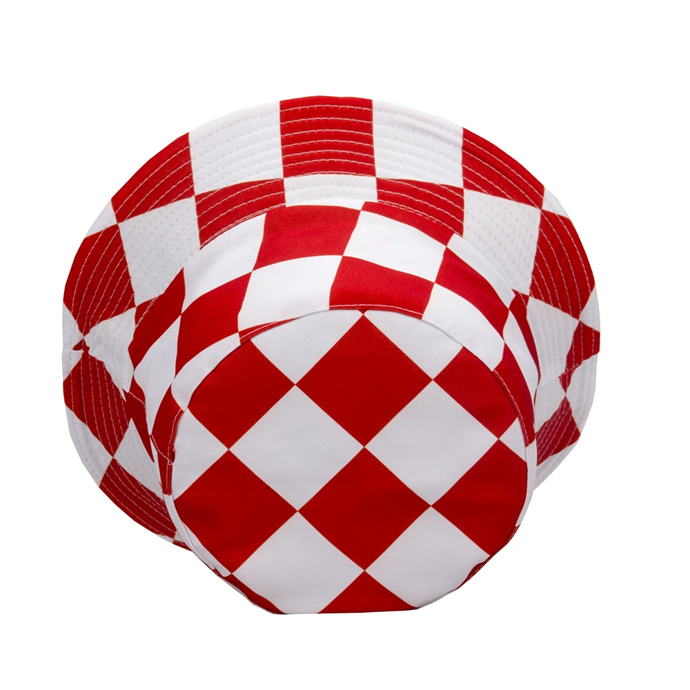 Black and white check fisherman hat ladies outdoor beach hat sun hat sun hat cold hat ladies check double-faced hat