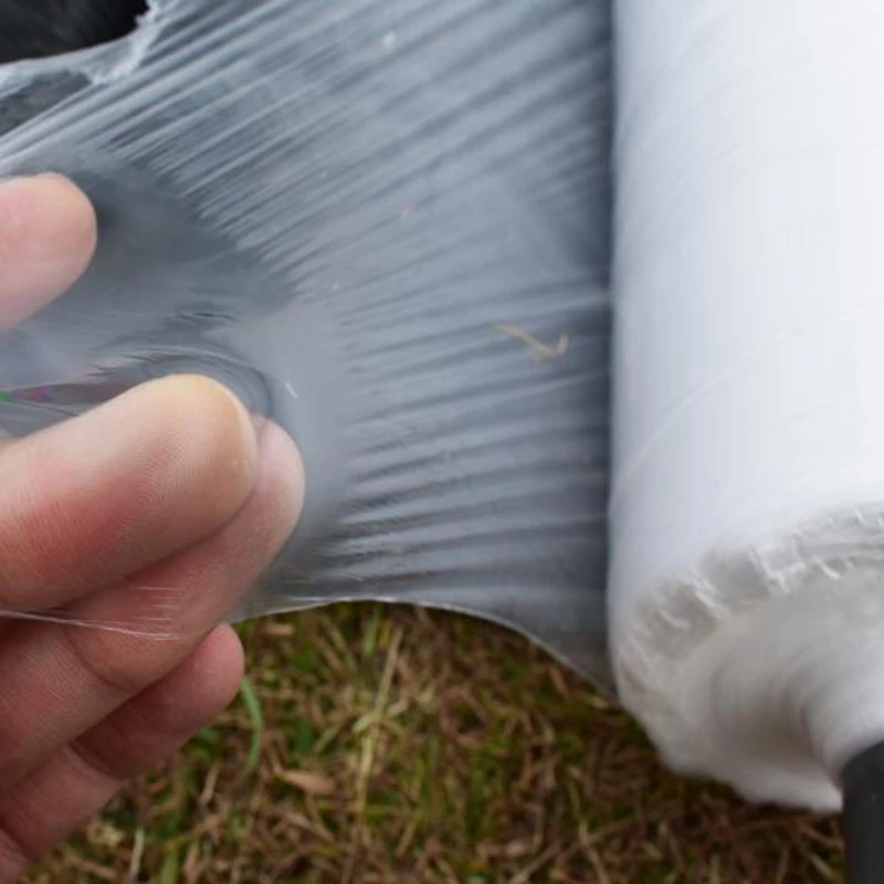 10m 0.006mm Mulch Film PE White Plastic Ground Cover Film Frost Protection Keep Warm Weed Control Garden Mulch Film 3