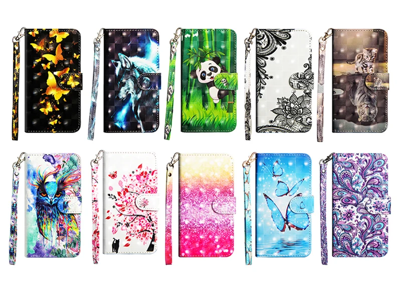 Флип кожаный чехол для LG K50 Fundas чехол coque для LG Q60 чехол для LG Q60 K50 Чехлы 3D Хаски кошелек Panda Стенд чехол для телефона