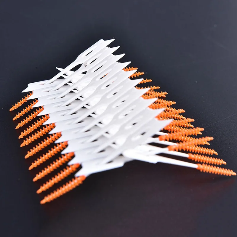 HTHL-80pcs/коробка эластичный массаж десен между чистка зубов шов мягкая щетка Массаж десен не повредить