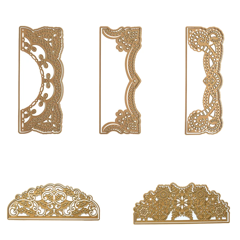 

Fancy Vintage Lace Edge Metal Cutting Dies Stencil DIY Craft Paper Cards Making Template 2020 New
