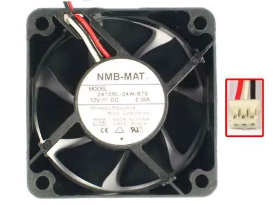 NMB MAT 2410RL 04W B79 C54 Сервер охлаждающий вентилятор DC 12V 0.35A 60x60x25 мм 3 провода|fan dc|cooling fanfan