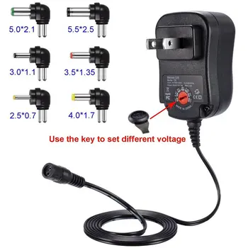 

3-12V 12W 1.2A AC/DC Power Supply Adaptor Universal Charger Adaptor with 6 Plugs Adjustable Regulated Power Adapter Dropshipping