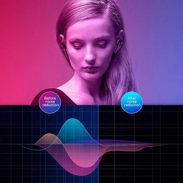 Переводные наушники беспроводные Bluetooth наушники Стерео шумоподавление переводчик гарнитура DU55