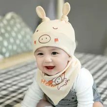 Модная детская шапка с динозавром из двух предметов, теплые комплекты для детей, шапка с животным принтом, зимняя повседневная плюшевая вязаная шапка для детей