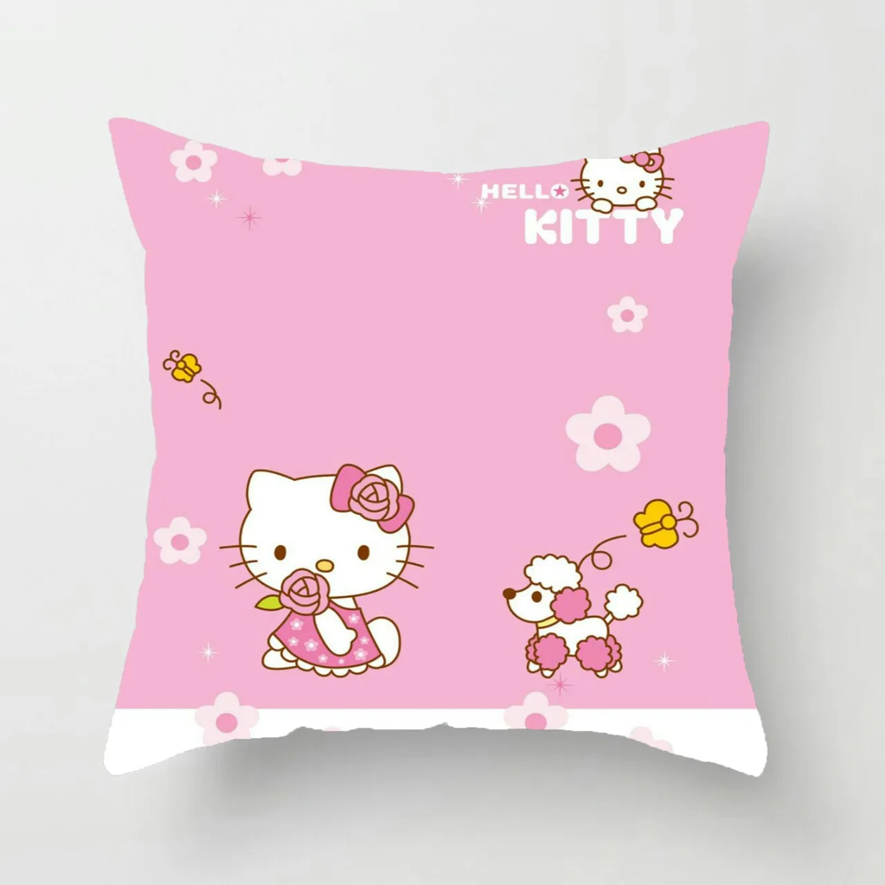 2019 симпатичная фланелевая наволочка с принтом Hellokitty Girl розового цвета | Дом и сад