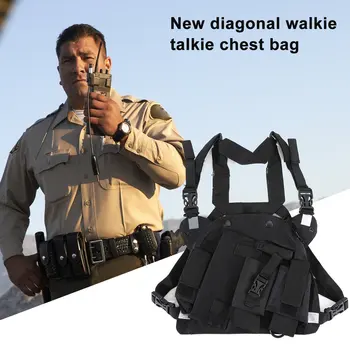 

Double Radio Shoulder Holster Chest Harness Holder for Baofeng UV-5R UV-82 UV-9R PLUS Walkie Talkie Rescue Essentials
