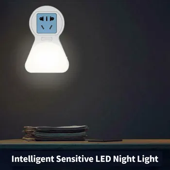 

1X 6LED 5W Socket Night Light 5V USB Charging Light Sensor Intelligent Light AC100-240V 50/60HZ Socket Night Light Indoor Room