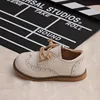 New Spring Autumn Children Genuine Leather Shoes Boys Girls Retro Single Shoes Baby Soft Tendon Bottom Full Cowhide Shoes 6