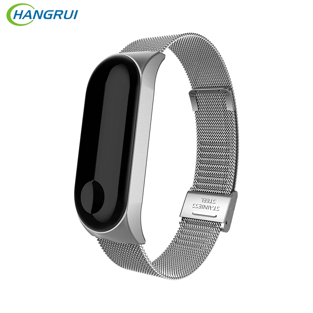 Браслет из нержавеющей стали для Xiaomi Mi band 3 4 сменный металлический браслет xiaomi Band4