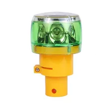 6 шт. зеленый мигающий светодиодный Предупреждение ющий светильник для безопасности дорожного движения используется, солнечный кукурузный светильник