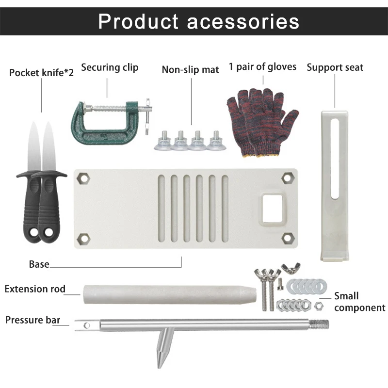 Outils d'écaillage d'huîtres en acier inoxydable avec manche en bois  antidérapant, gaine en cuir et gants de degré, outils de fruits de mer,  gadgets - AliExpress