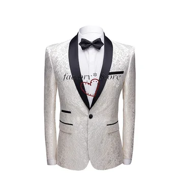 

Men's Pattern Thin Suit Dress Men's Best Man Photographer Nightclub Suit Men's Outerwear European and American Style Gentleman