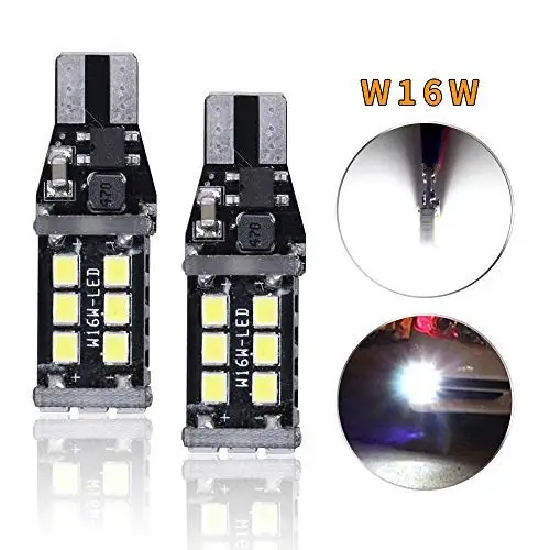 2 шт. супер яркий белый T15/W16W 3030 15 SMD Canbus безошибочный светильник сигнала поворота