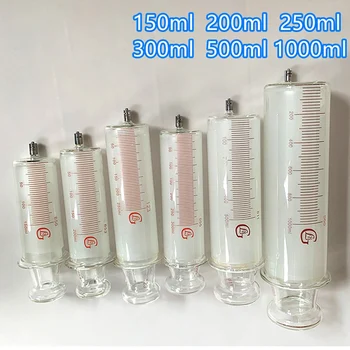 

150ml 200ml 250ml 300ml 500ml 1000ml glass syringe locking head