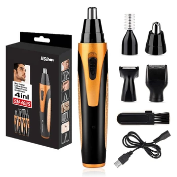 

4 In 1 Nose Trimmer /Nose Ear Trimmer/Beard Trimmer/Eyebrow Trimmer Waterproof Grooming Kit Rechargeable USB