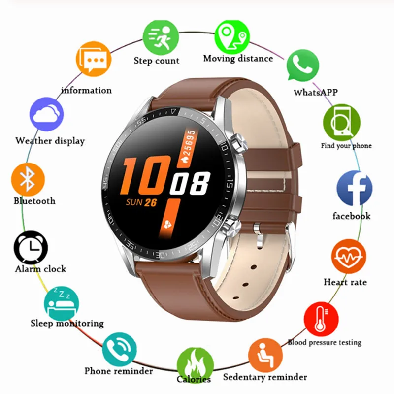 

Women Smart Watch Real-time Weather Forecast Activity Tracker Heart Rate Monitor Sports Ladies Smart Watch Men For Android IOS