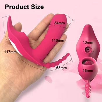 Heating Wireless Remote Control Dildo Sucker Clitoris Stimulator Wearable Vibrator Female Sex Toys for Women Couples Adults 18 6