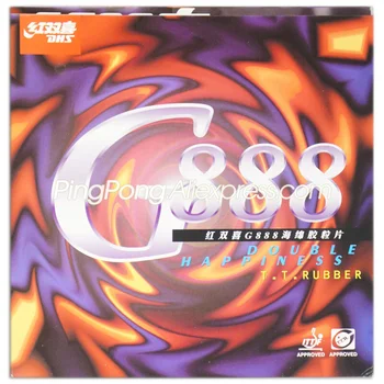 

DHS G888 Table Tennis Rubber (Sticky Backhand) Pips-in Original DHS G888 Ping Pong Sponge