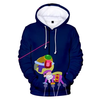 

Popular father and son cartoon hoodie men and women 3D hoodie cartoon super little white boy girl sweatshirt pullover sportswear