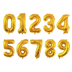 Rose Gold & Silver Discolor Digital Balloons for Baby Shower & Birthday Party Decoration (Gold)
