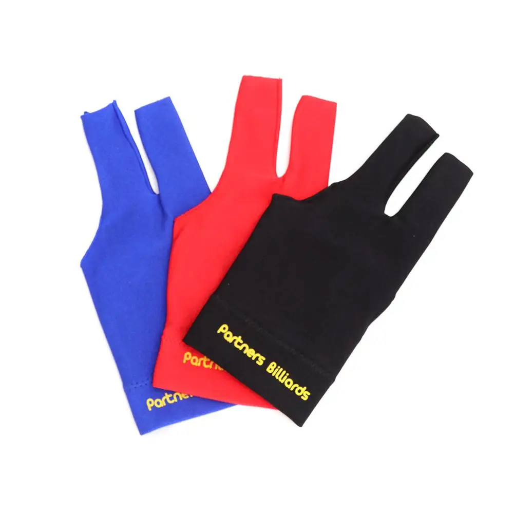 Бильярдные перчатки для снукера с тремя пальцами левые гладкие Biliardo Billar Guanti