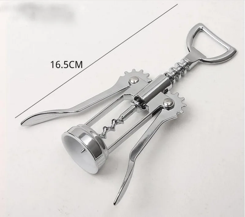 Открывалка для бутылок из цинкового сплава простой штопор нержавеющей стали с