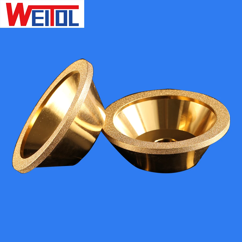 WeiTol, 1 шт., золотой алмазный шар, шлифовальный круг из сплава, высокопрочный износостойкий шлифовальный круг, ручной, механический
