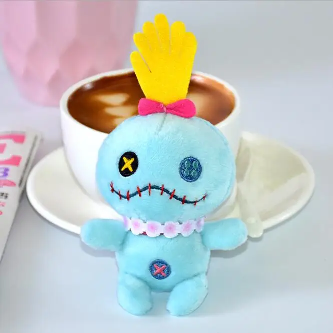 11cm 1pcs Мультяшный милый Гавайский Стич Плюшевые игрушки Маленькая Подвеска Брелки детские мягкие игрушки животные рождественские подарки на день рождения - Цвет: 11cm 1pcs