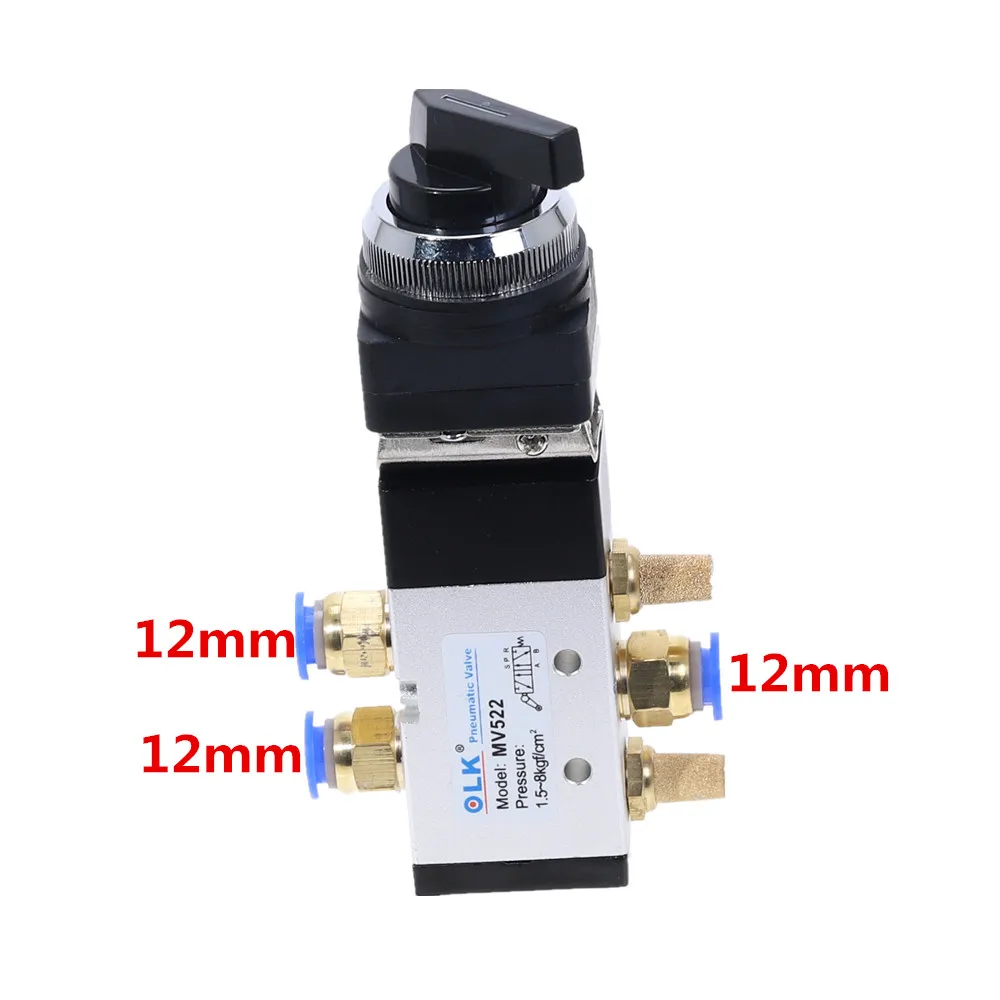 Выберите Переключатель воздушного клапана Right pneumatics MV522 серии механический клапан MV522LB 2 положения механический клапан 2 шестерни - Цвет: 12mm