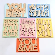 

Eno Greeting Wood Laser Cut Birthday Card Just For You Greeting Card Fun Wooden Decoration Card
