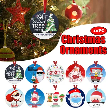 

Wearing Mask Ornaments,2020 Badly,But Merry Christmas Tree Decoration новогодние украшения kerst creative hanging ornament 2020