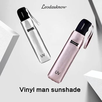 

Portable Fully-automatic Umbrella Rain Women Sunshade Titanium Silver Anti Uv Sun Umbrella Folding Umbrella Windproof Parasol
