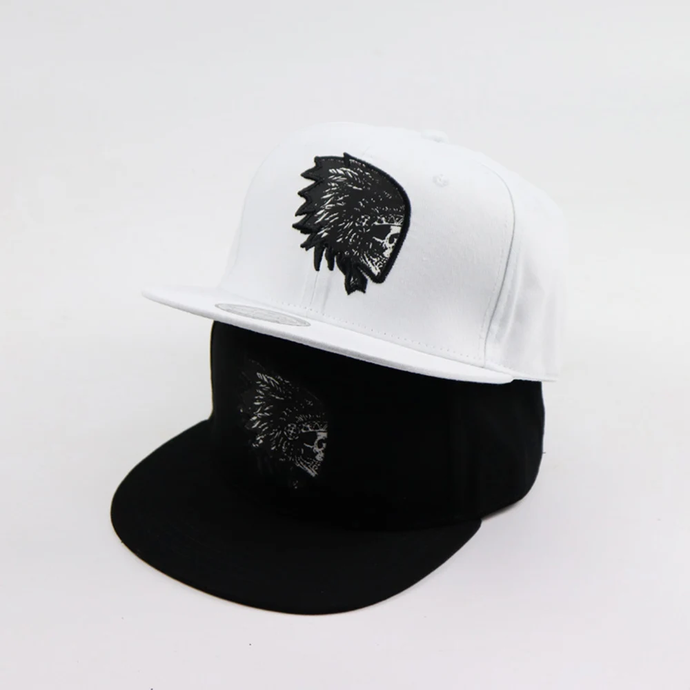 New Fashion Men Women Baseball Cap Skull Embroidery Flat Brim Bones Sports Snapback Hip Hop Unisex Sun Visor Hats Gorras EP0089 (3)