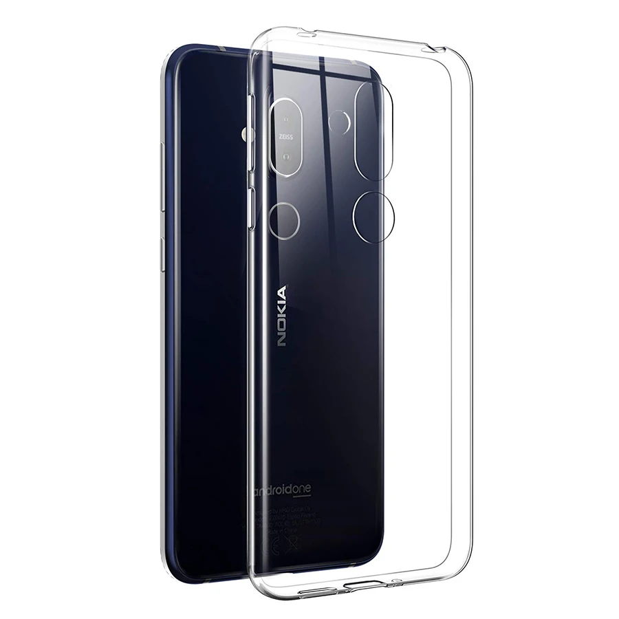 Силиконовый ТПУ чехол для Nokia 8 1 6 Plus 3 2 4 X71 Прозрачный 9 PureView 7 Coque