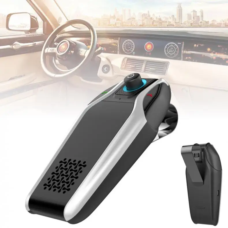BT15 Dual-USB солнцезащитный козырек Универсальный Автомобильный Bluetooth Handsfree Car комплект автомобильный аудио MP3 плеер с Динамик Поддержка Зарядное устройство AUX
