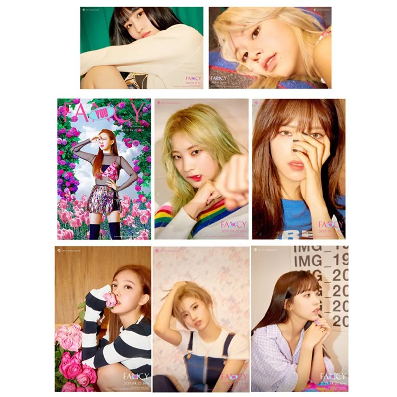 27 шт./компл. K-pop дважды новые Ablum Необычные вам липкие фото карты модные карты с кристаллами наклейки для фанатов подарок