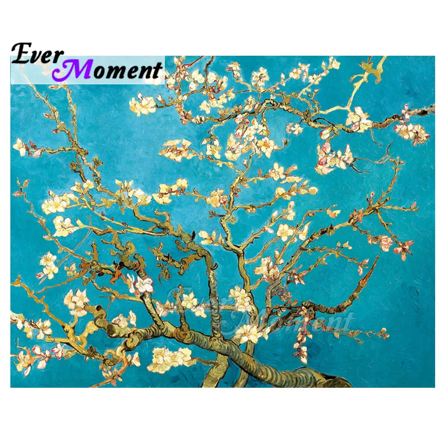 

Ever Moment Diamond Painting 5D DIY Handmade Picture Of Rhinestone Tree Flower Cross Stitch Home Diamond Embroidery S2F2310