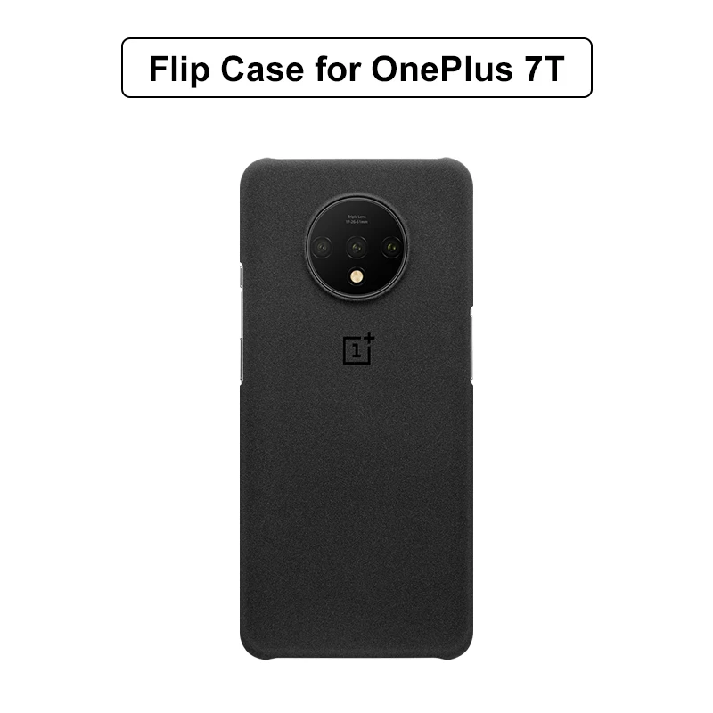 Оригинальный чехол OnePlus Sandstone для 7T настоящий защитный стеклянная пленка флип